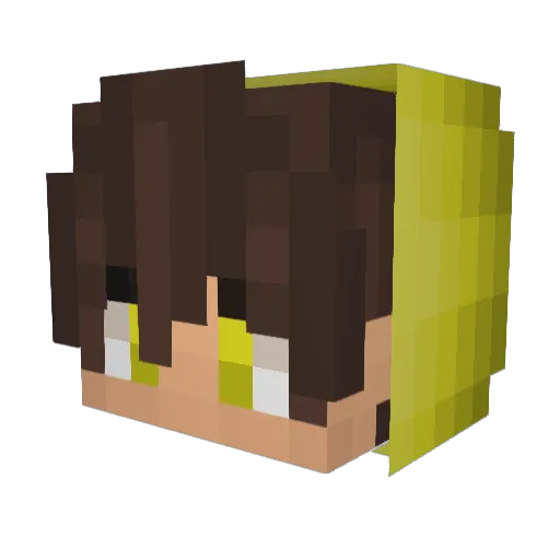 _Remax_ Minecraft avatar head, 3D render