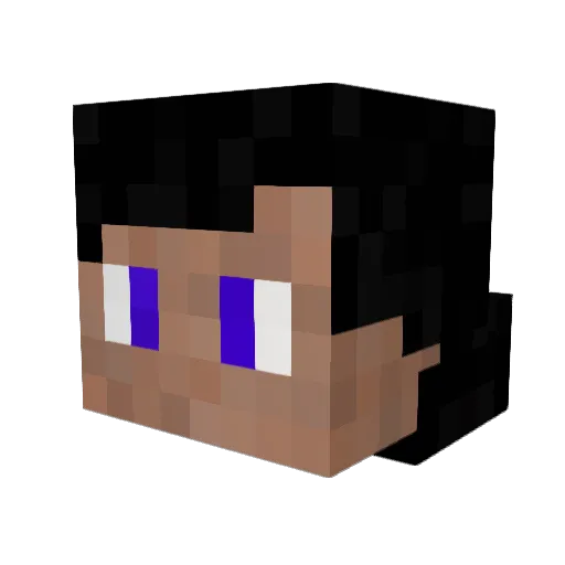_Remicon_ Minecraft avatar head, 3D render