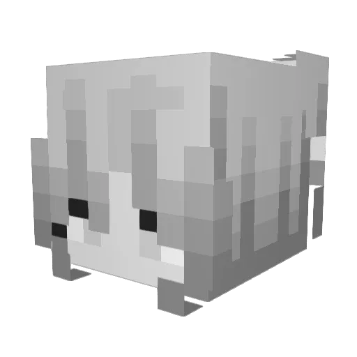 _Remnantt_ Minecraft avatar head, 3D render