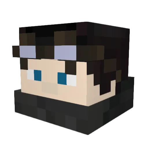 _Reneg4de_ Minecraft avatar head, 3D render