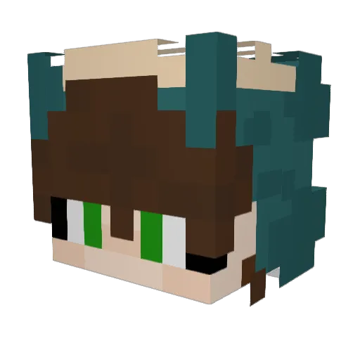 _Reperation_ Minecraft avatar head, 3D render