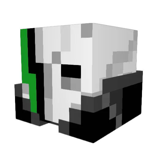 _RevikYT_ Minecraft avatar head, 3D render