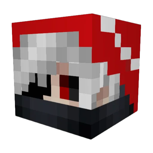 _RewoX Minecraft avatar head, 3D render