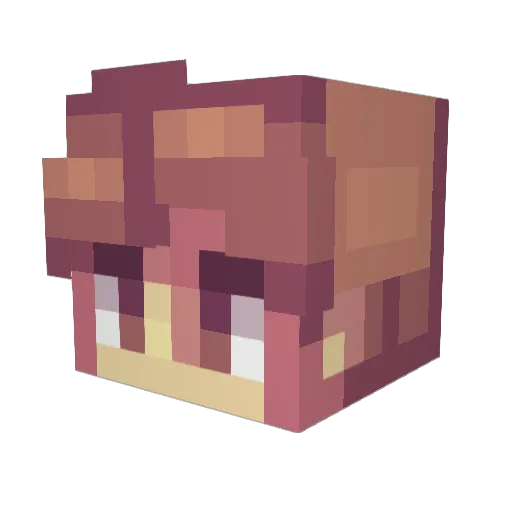 _Reydus_ Minecraft avatar head, 3D render