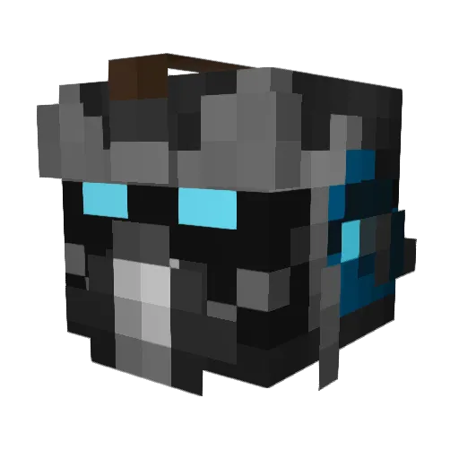 _Rhadan Minecraft avatar head, 3D render