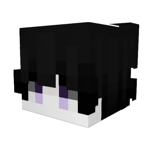 _Rhq Minecraft avatar head, 3D render