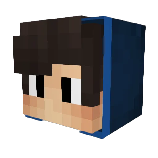 _Richie__ Minecraft avatar head, 3D render