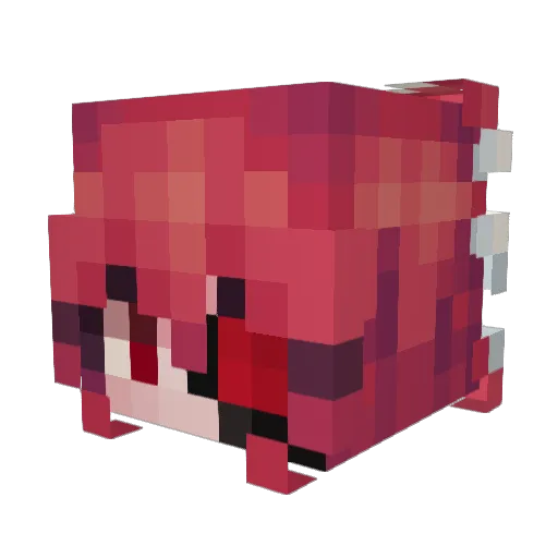 _Rigbi_ Minecraft avatar head, 3D render