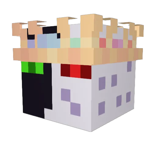 _RinceWind_ Minecraft avatar head, 3D render