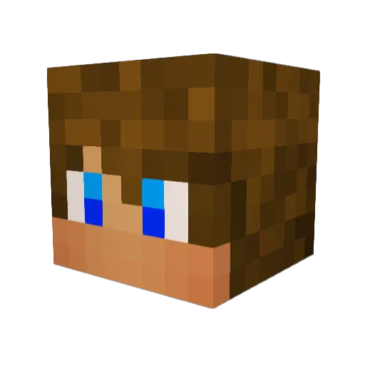 _Ritschi_ Minecraft avatar head, 3D render