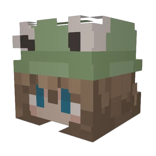 _Rkhoward Minecraft avatar head, 3D render