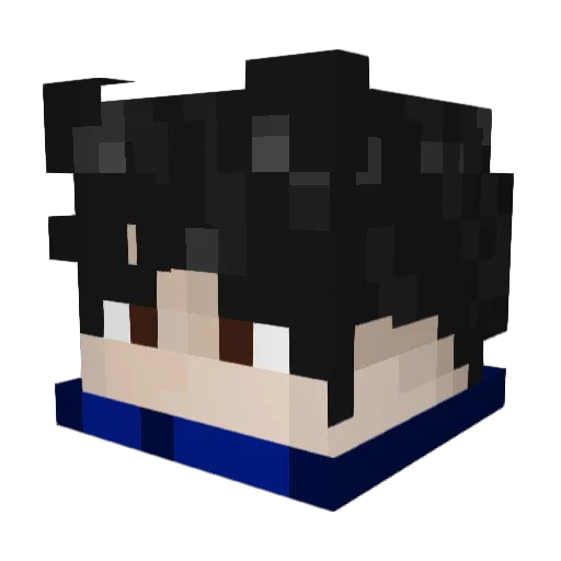 _RnR Minecraft avatar head, 3D render