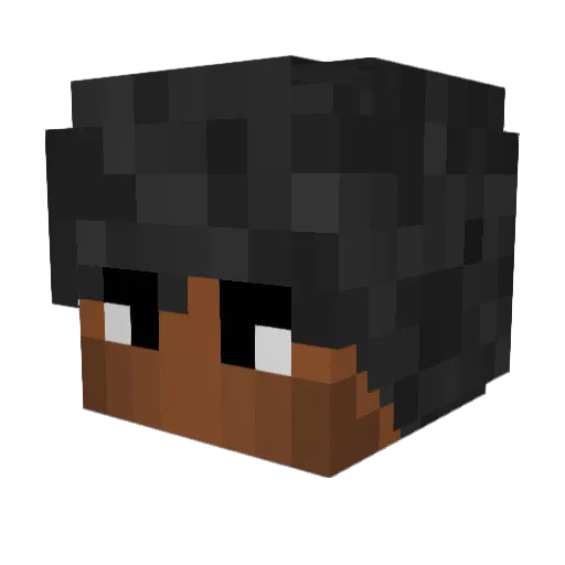 _RoBBs_ Minecraft avatar head, 3D render