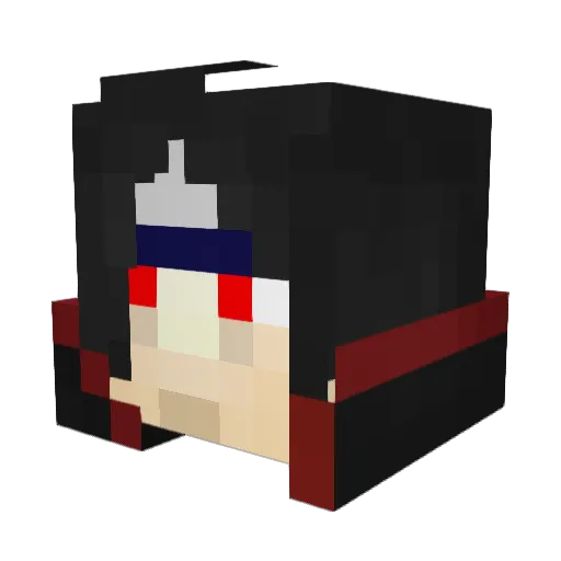 _Rocket_07 Minecraft avatar head, 3D render