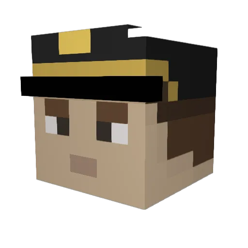 _Rohith_ Minecraft avatar head, 3D render