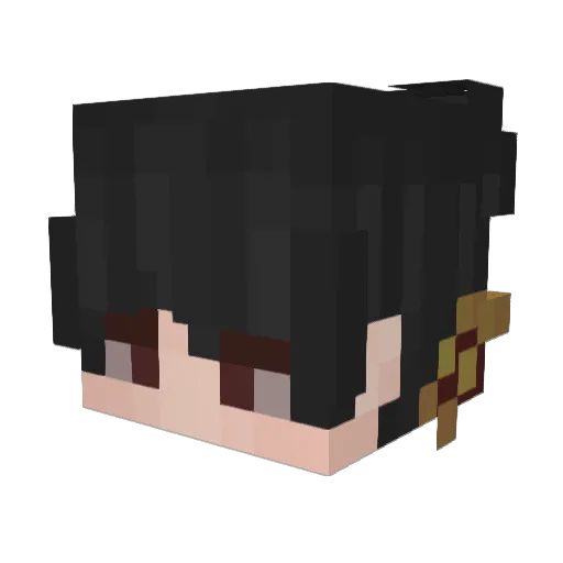 _Rollit_ Minecraft avatar head, 3D render