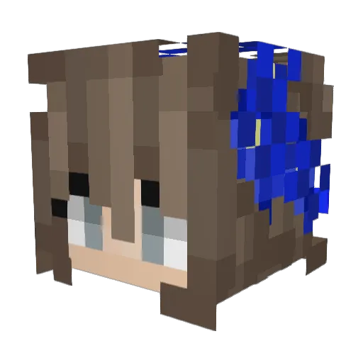 _Ronka_ Minecraft avatar head, 3D render