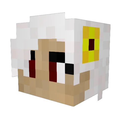 _RoseGarden1977 Minecraft avatar head, 3D render