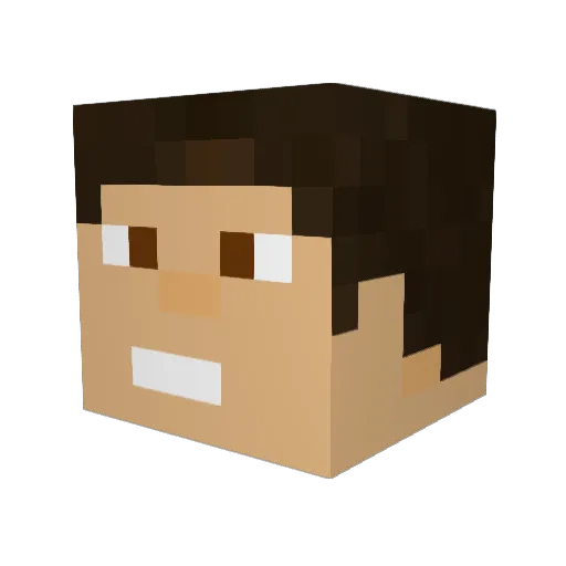 _Rsy_ Minecraft avatar head, 3D render
