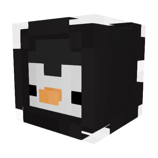 _Ru_B Minecraft avatar head, 3D render