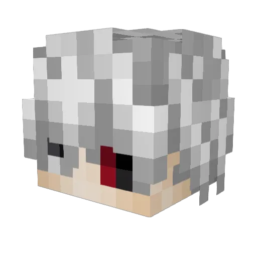 _Rubyer_ Minecraft avatar head, 3D render