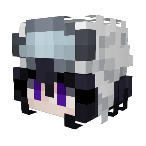 _Ruk1a Minecraft avatar head, 3D render