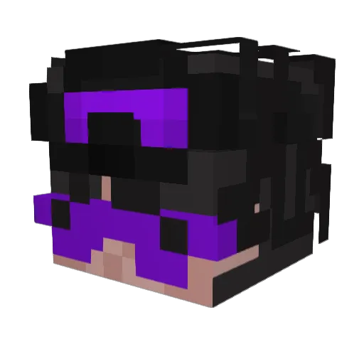 _Rulio Minecraft avatar head, 3D render