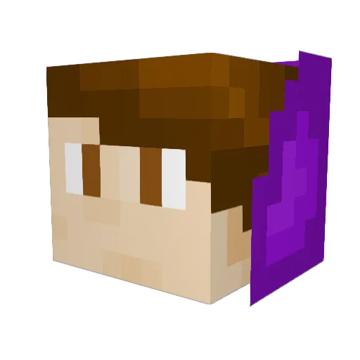 _Rumple_ Minecraft avatar head, 3D render