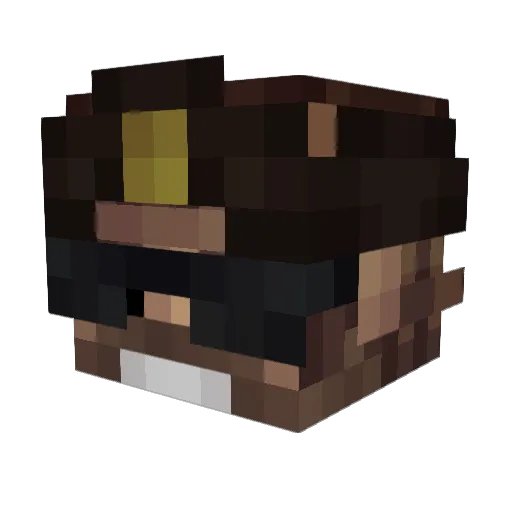 _Ruslan Minecraft avatar head, 3D render