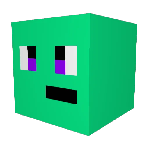 _S0rr0w Minecraft avatar head, 3D render