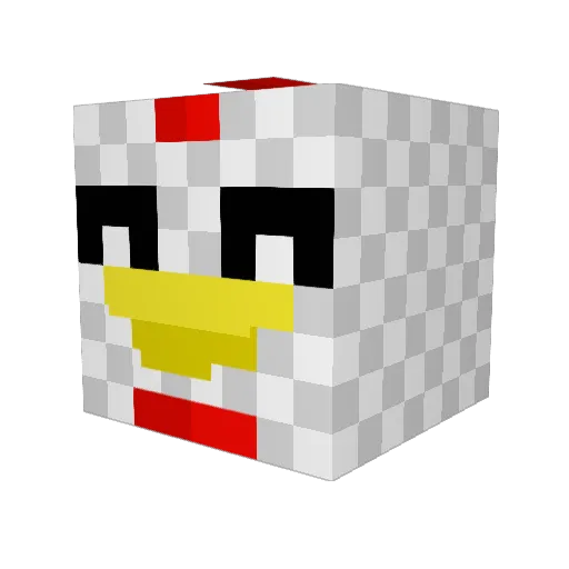 _S0ySauce_ Minecraft avatar head, 3D render