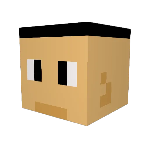_S4L1_ Minecraft avatar head, 3D render