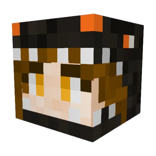 _SANDSPUR_ Minecraft avatar head, 3D render