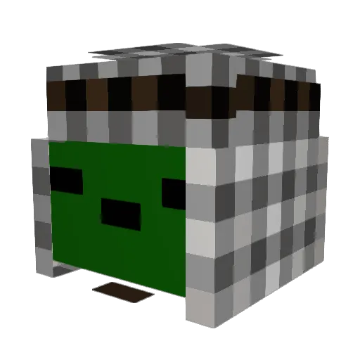 _SAaTuRNn_ Minecraft avatar head, 3D render