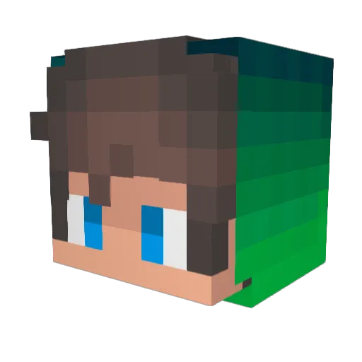 _SCRE4M_ Minecraft avatar head, 3D render