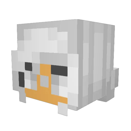 _SDZ_ Minecraft avatar head, 3D render