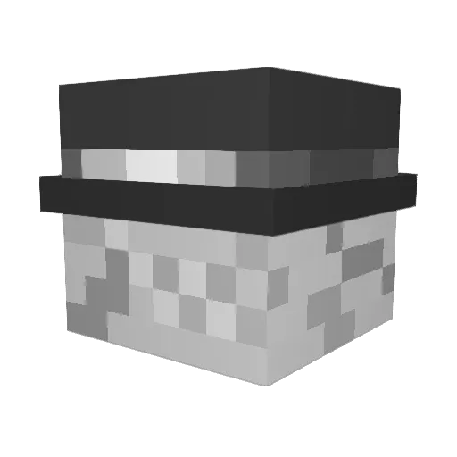 _SHD_42 Minecraft avatar head, 3D render