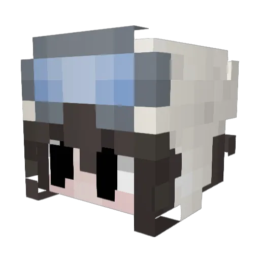 _SHOVEL_ Minecraft avatar head, 3D render