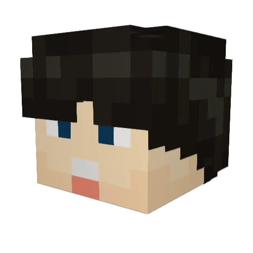 _SIVIT_ Minecraft avatar head, 3D render