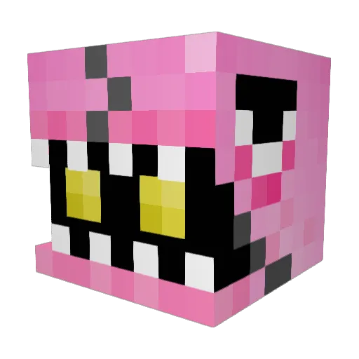 _SN4RFF_ Minecraft avatar head, 3D render