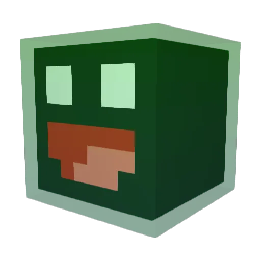 _SPEEDEE_ Minecraft avatar head, 3D render