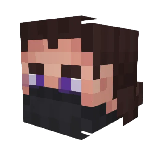 _SSDenzel_ Minecraft avatar head, 3D render