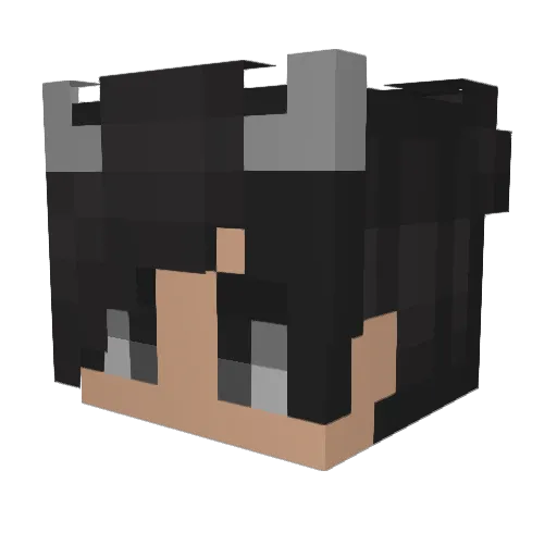 _SUKUNA_0 Minecraft avatar head, 3D render