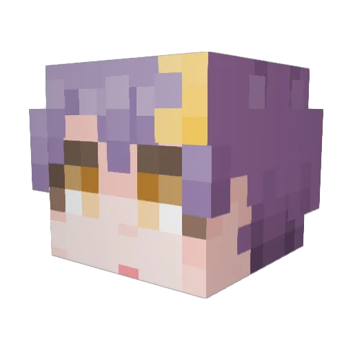 _SU_AN_ Minecraft avatar head, 3D render