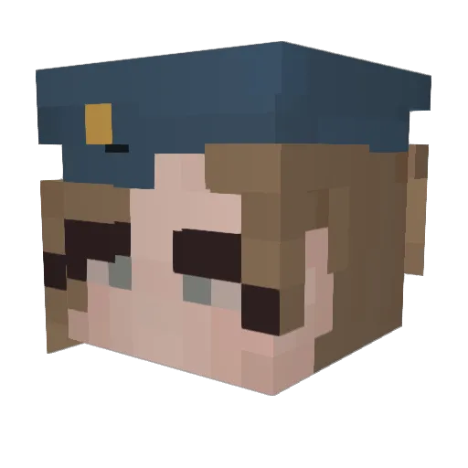 _SWATTED Minecraft avatar head, 3D render