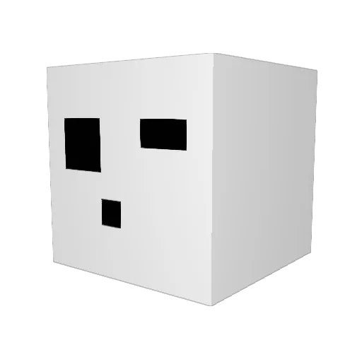 _SYSTUMMM Minecraft avatar head, 3D render