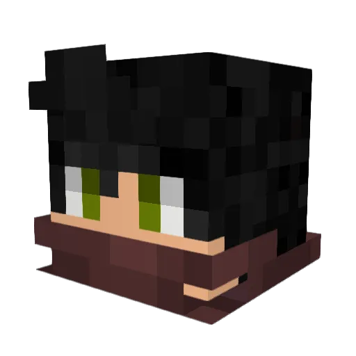 _Sabba_ Minecraft avatar head, 3D render