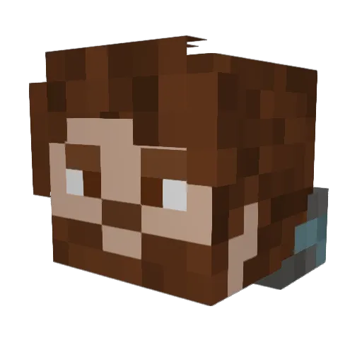 _SaberAce_ Minecraft avatar head, 3D render