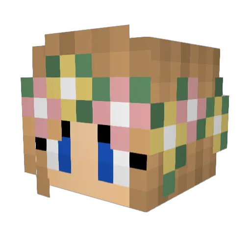 _Sabrinaa_345 Minecraft avatar head, 3D render