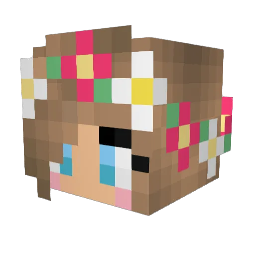 _SacredFire_ Minecraft avatar head, 3D render